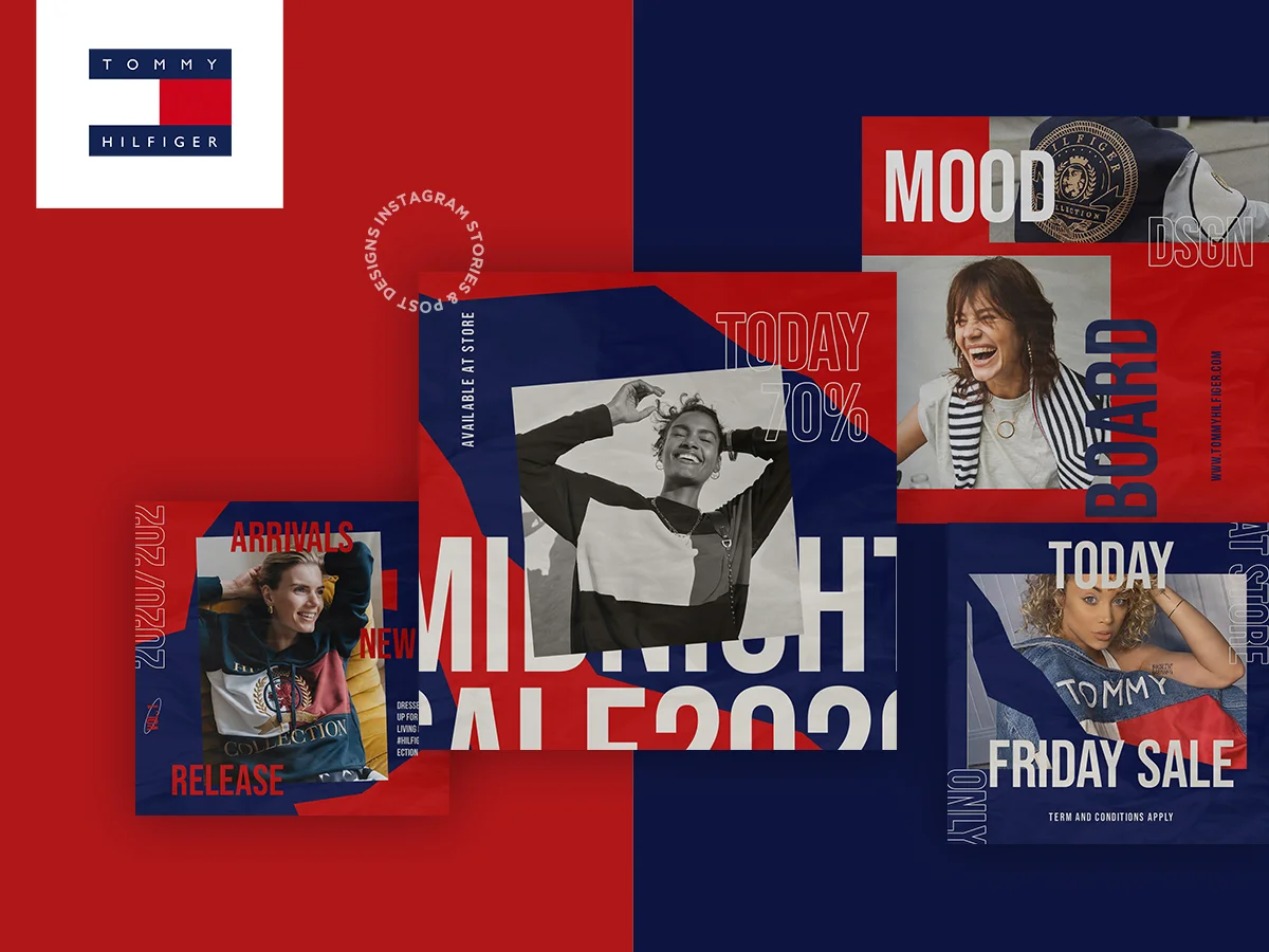 Tommy Hilfiger Social Media Ad design
